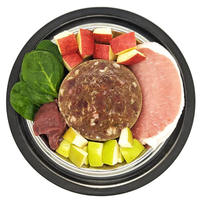 Pork with Apples & Spinach